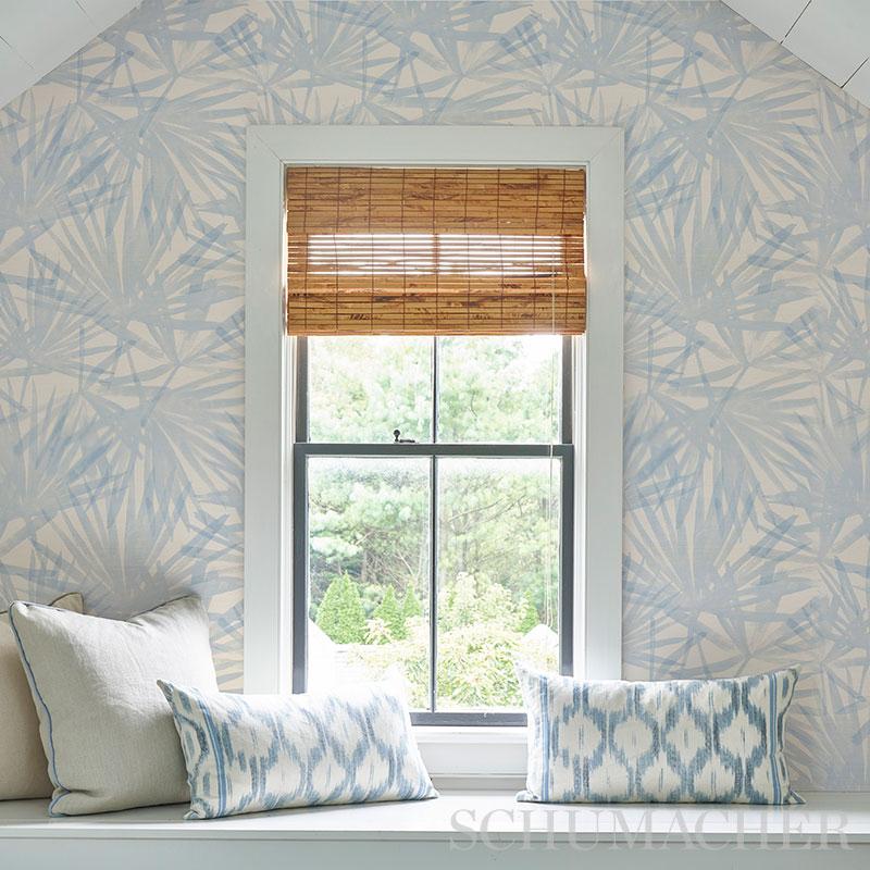 Sunlit Palm Sisal Wallpaper Sample