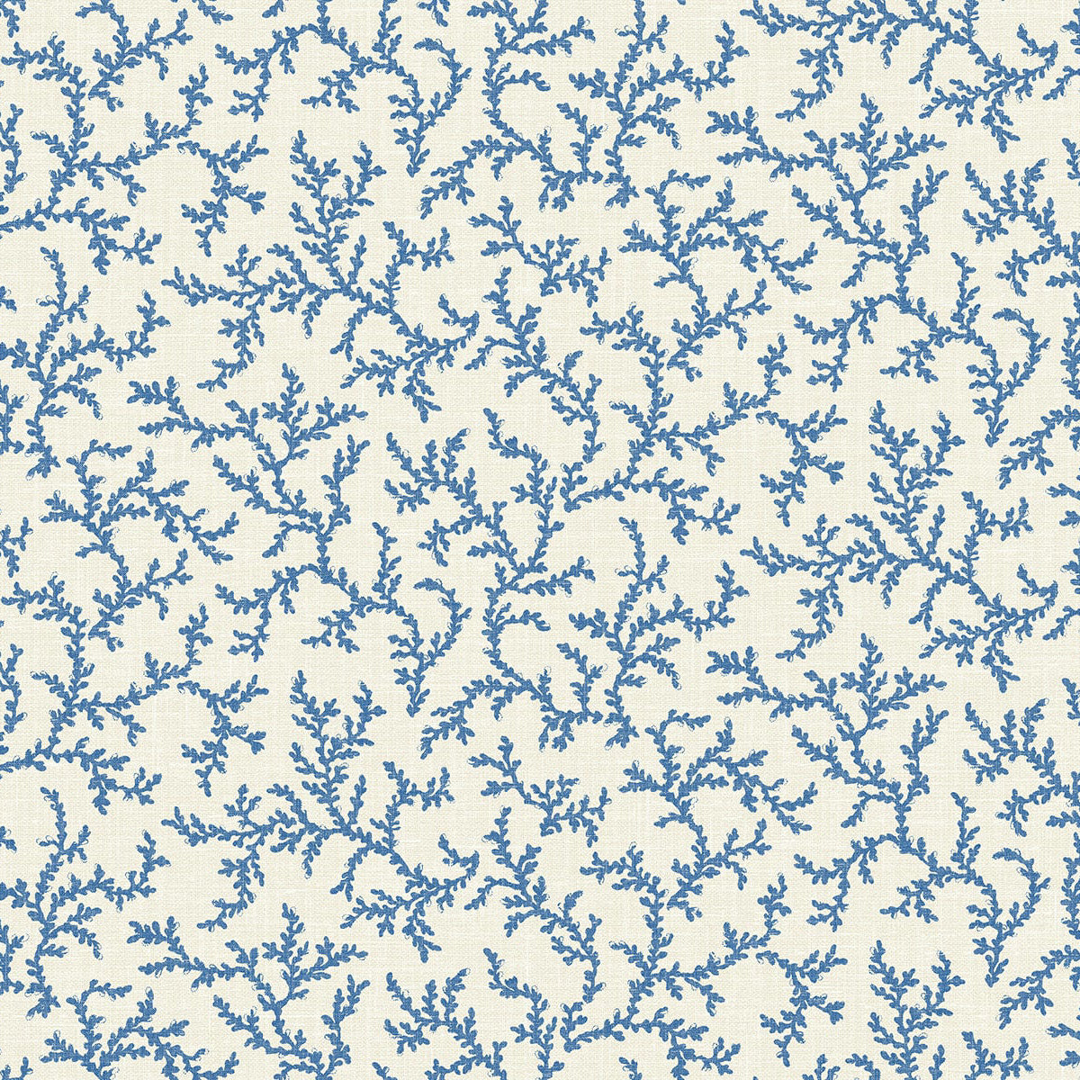Blue floral pattern on a white background