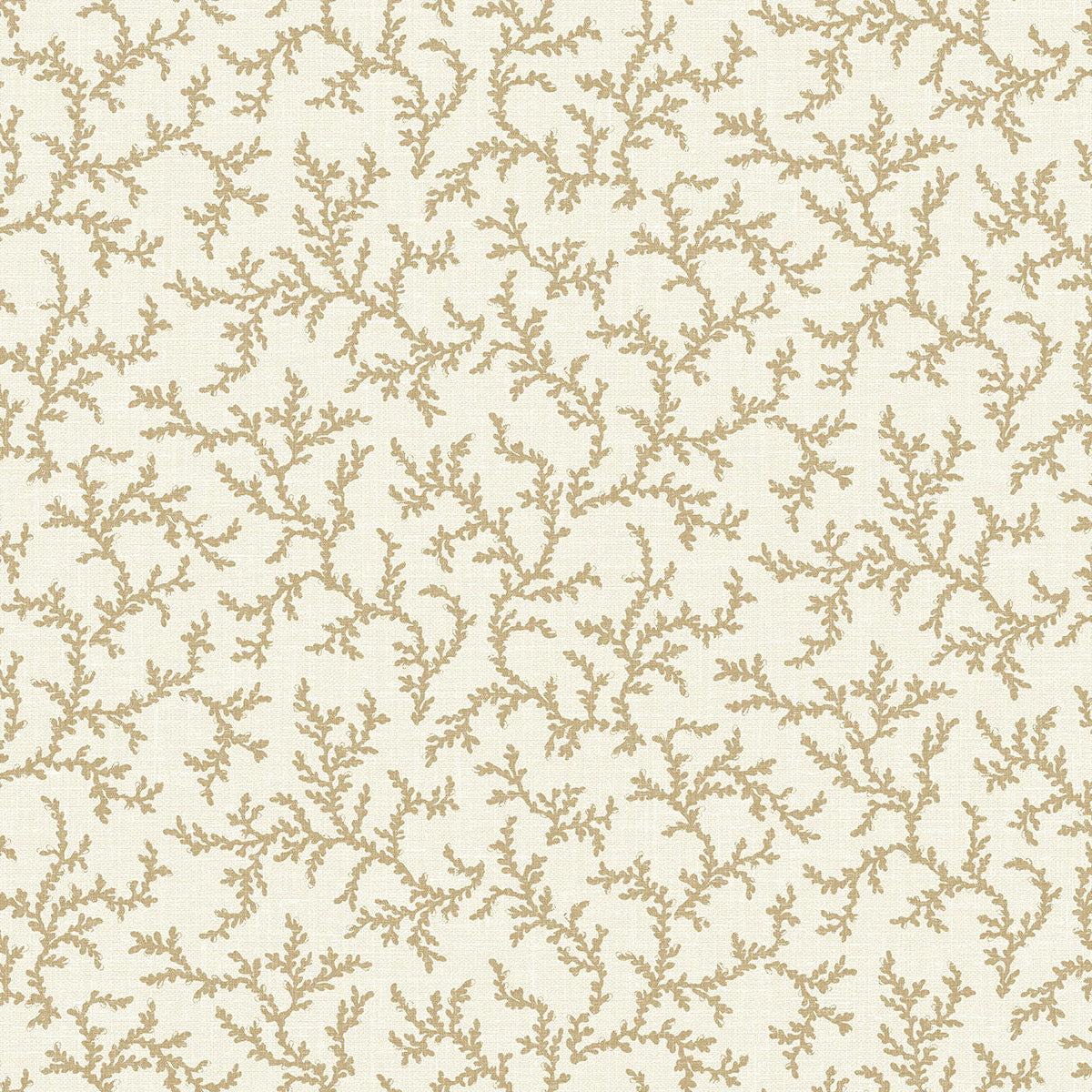 Patterned wallpaper with small branches on a light background