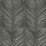 Pattern of palm leaves on a dark background