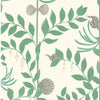 Secret Garden Wallpaper Sample - Dark Green