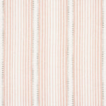 Textured fabric with subtle pink and white stripes on a light background