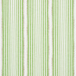 Pattern of green and white vertical stripes on a textured fabric background