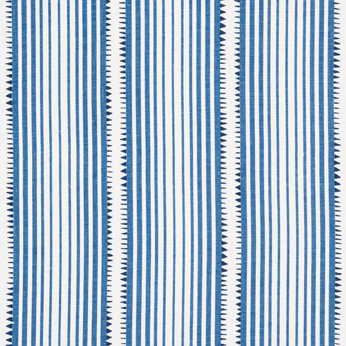 Blue and white striped fabric pattern