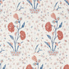 Khilana Floral Fabric - Delft & Rose