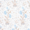 Khilana Floral Fabric - Sky