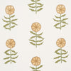 Pretty Petals Fabric Sample - Yellow