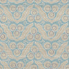 Ottoman Wallpaper Sample - Beige and French Blue