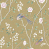 Paradise Birds Wallpaper - Gold