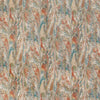 Taplow Print Fabric - Clay/Blue