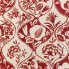 Calathea Print Fabric - Red