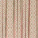 Textured wallpaper pattern with vertical stripes in beige and brown tones.
