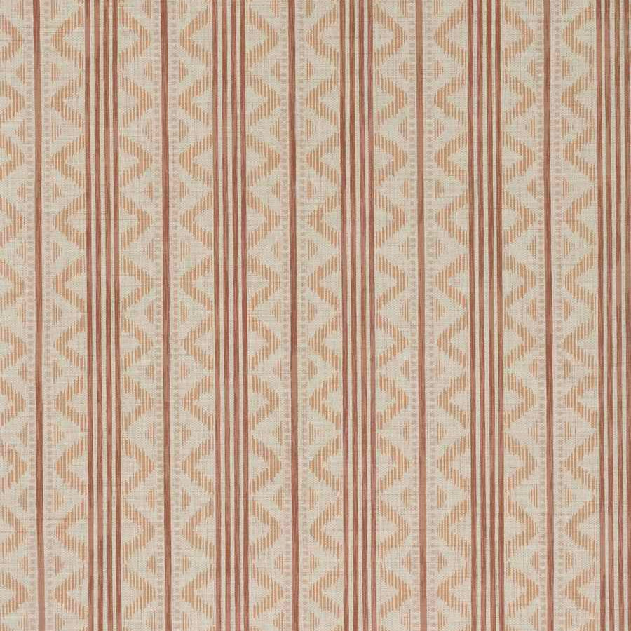 Textured wallpaper pattern with vertical stripes in beige and brown tones.