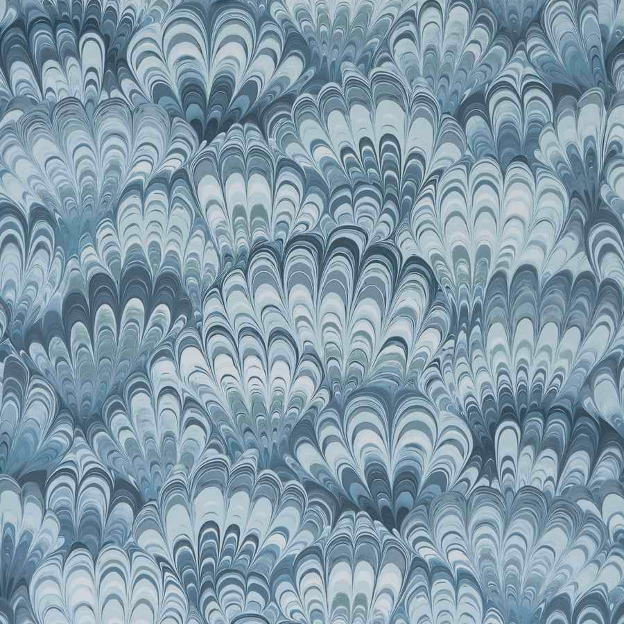 Marbled blue and gray patterned wallpaper 