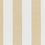 Vertical striped fabric pattern featuring alternating wide off-white and warm beige linen-textured stripes.