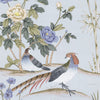 Imperial Garden Peach Wallpaper Sample - Blue