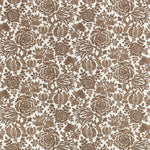 Brown floral pattern on a beige background