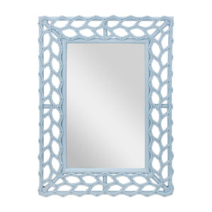 Arbor Rattan Abstract Leaf Mirror