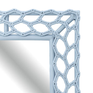 Arbor Rattan Abstract Leaf Mirror