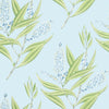 Winter Bud Wallpaper Sample - Soft Blue