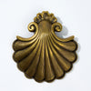 Tidewater Shell Door Knocker - Burnished Brass