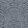 Zebra Wallpaper Sample - Denim