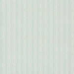 A close-up of a fabric or fabric pattern featuring vertical stripes with a woven texture in pale sage green and off-white.