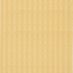 A close-up of a woven fabric  featuring vertical stripes in alternating shades of pale yellow and cream.