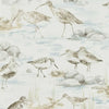 Estuary Birds Wallpaper - Blue/Gray