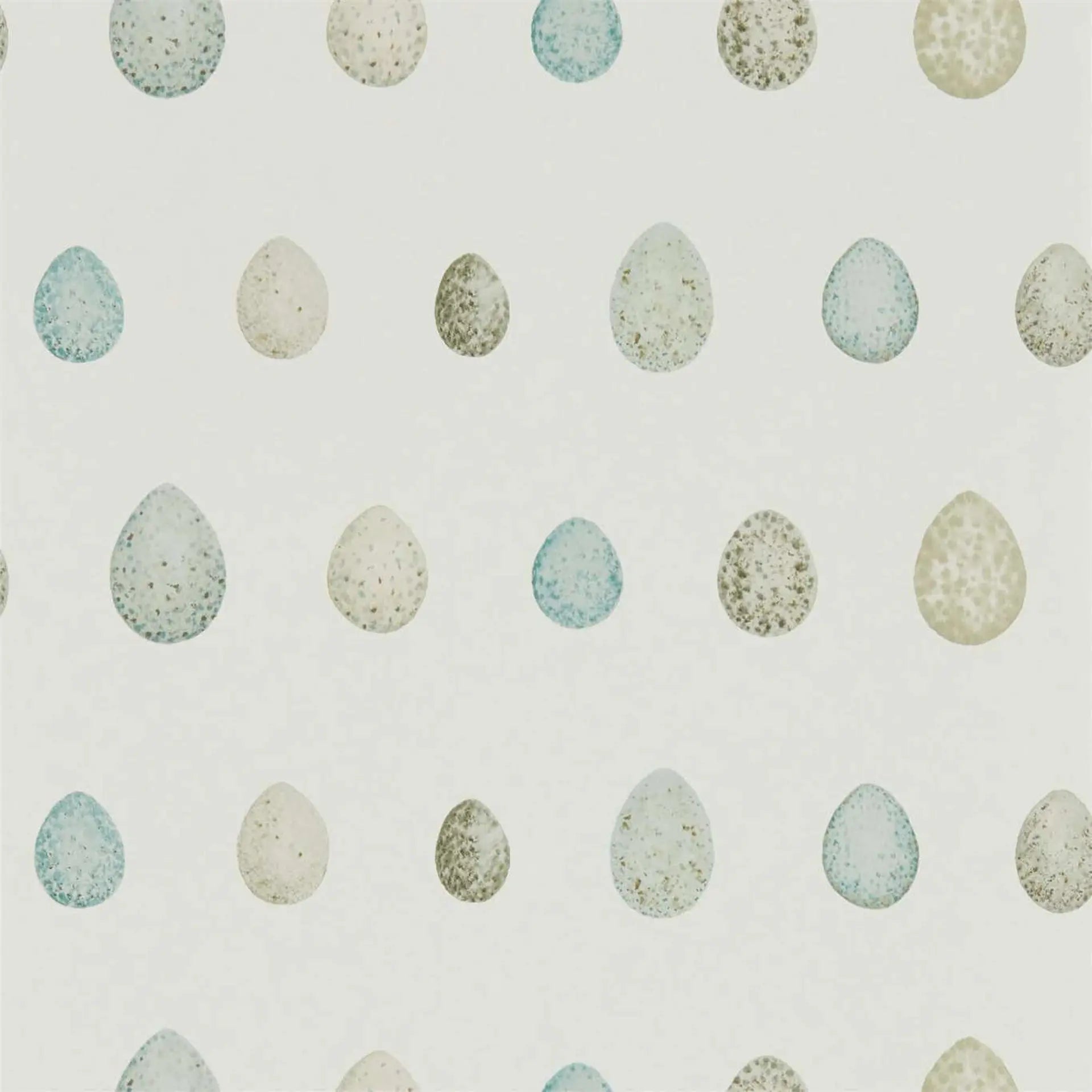 Pattern of speckled eggs on a light background