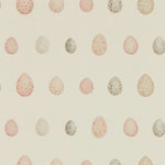Pattern of speckled eggs on a light background
