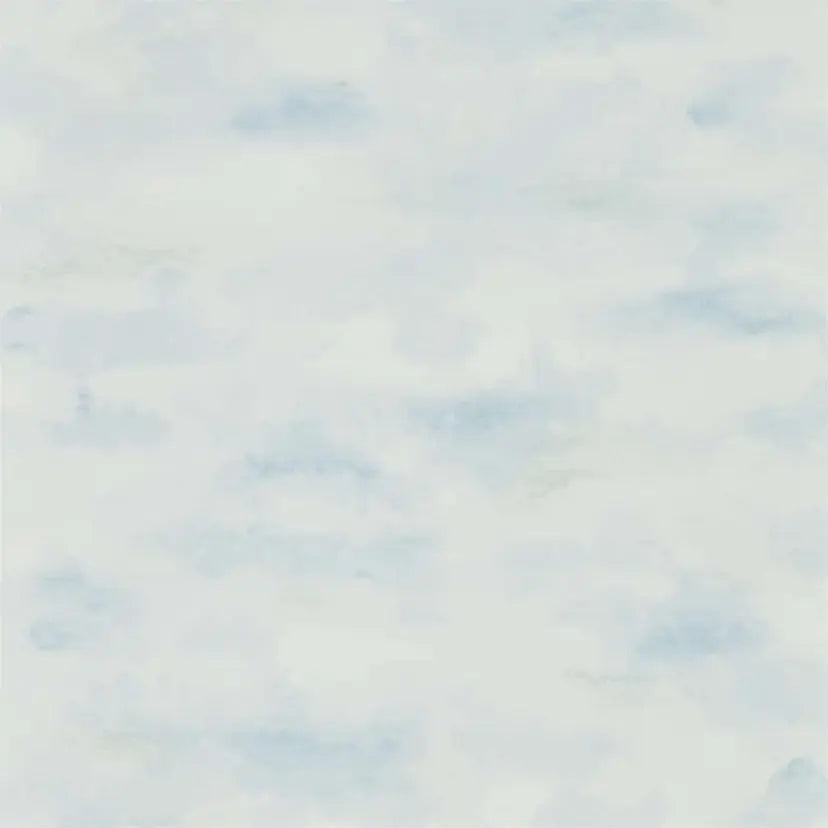 Ombre cloud wallpaper in a blue colorway 