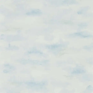 Ombre cloud wallpaper in a blue colorway 
