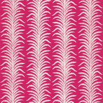 White feather palm pattern on a pink background