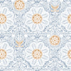 Filigree Textile Fabric - Light Blue