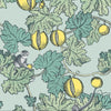 Frutto Proibito Wallpaper Sample - Seafoam & Lemon