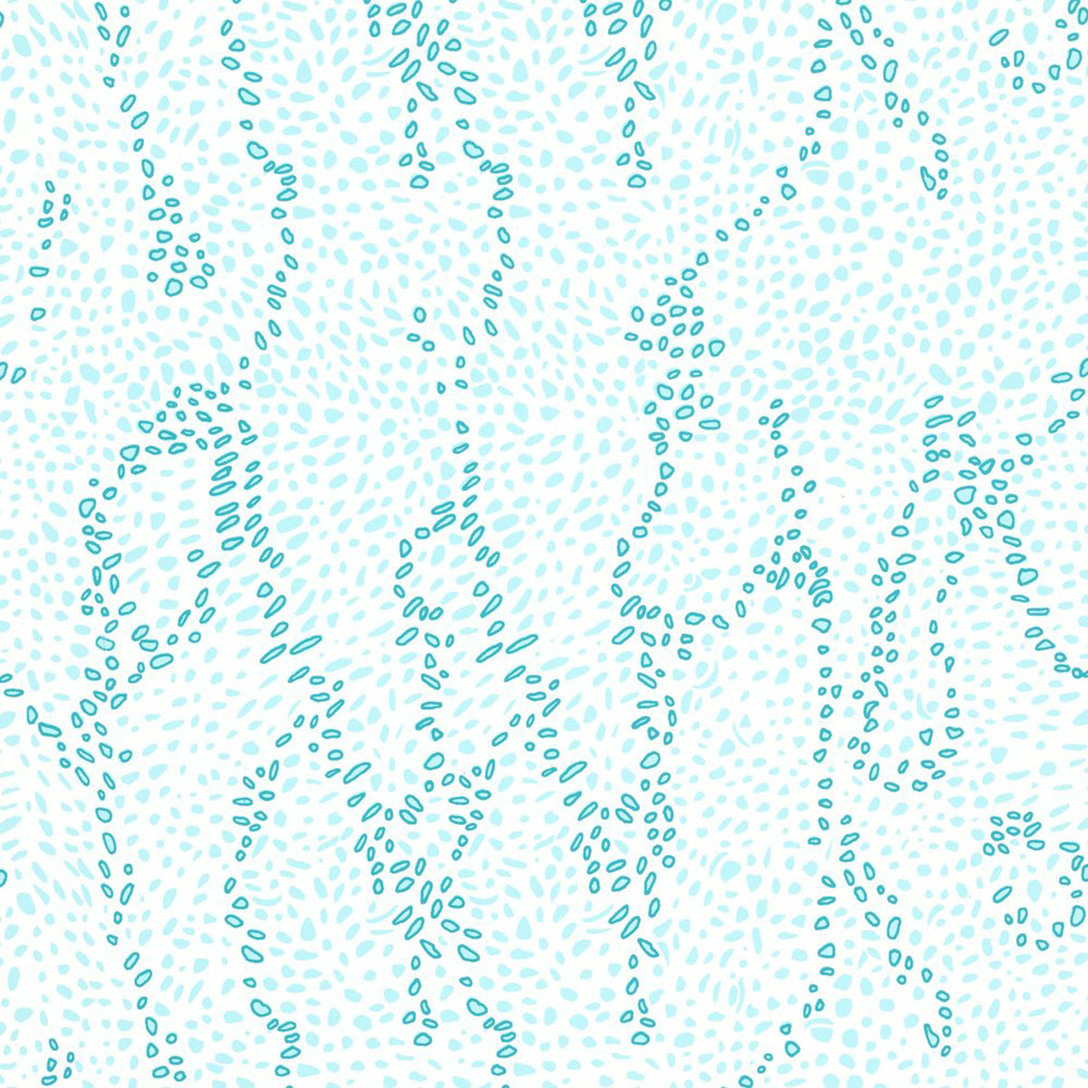 Menton- Turquoise Wallpaper