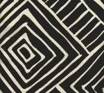 black and off white geometric fabric