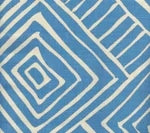 light blue and white geometric fabric