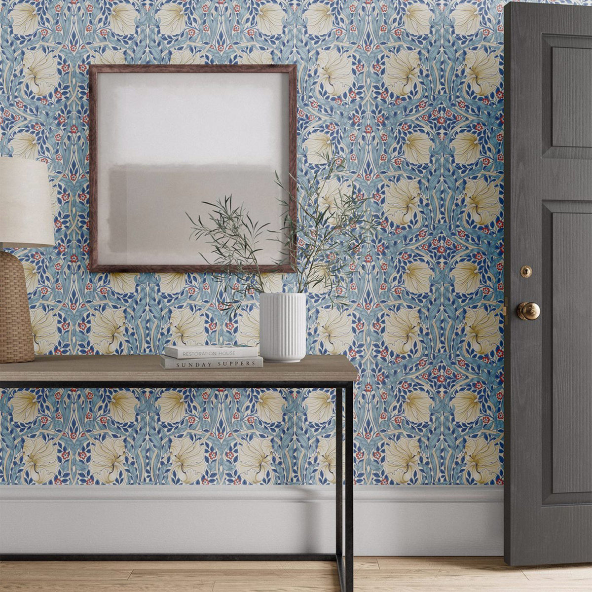 Pimpernel- Woad Wallpaper