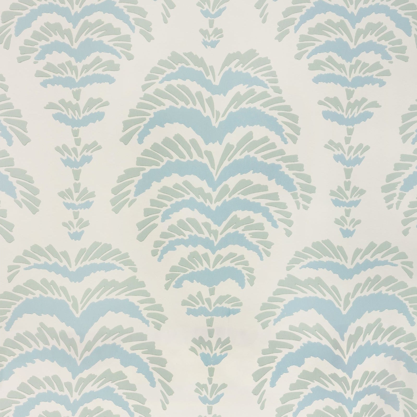 A fresh take on an classic motif in blue and aqua