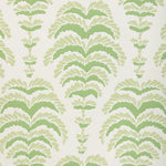 Lively green wallpaper with a botanical motif