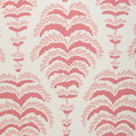 Lively pink wallpaper with a botanical motif