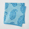 Kashmir Paisley Printed Napkin - Blue