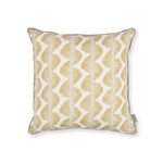 Decorative pillow with a geometric pattern on a white background