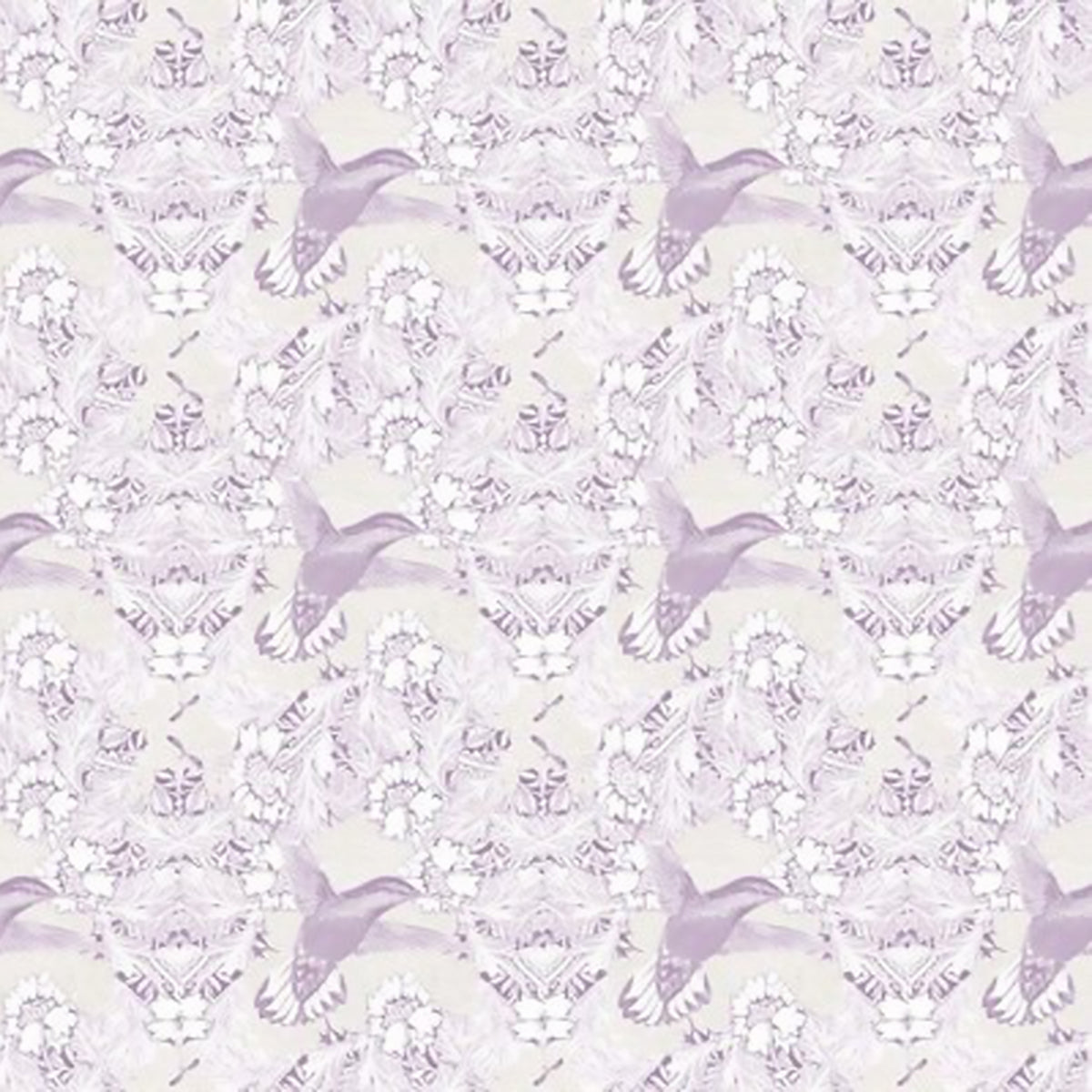 Damask Decoupage- Lite Plum Wallpaper