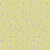 Baldwin Bamboo Trellis Wallpaper - Cream and Blue on Lettuce