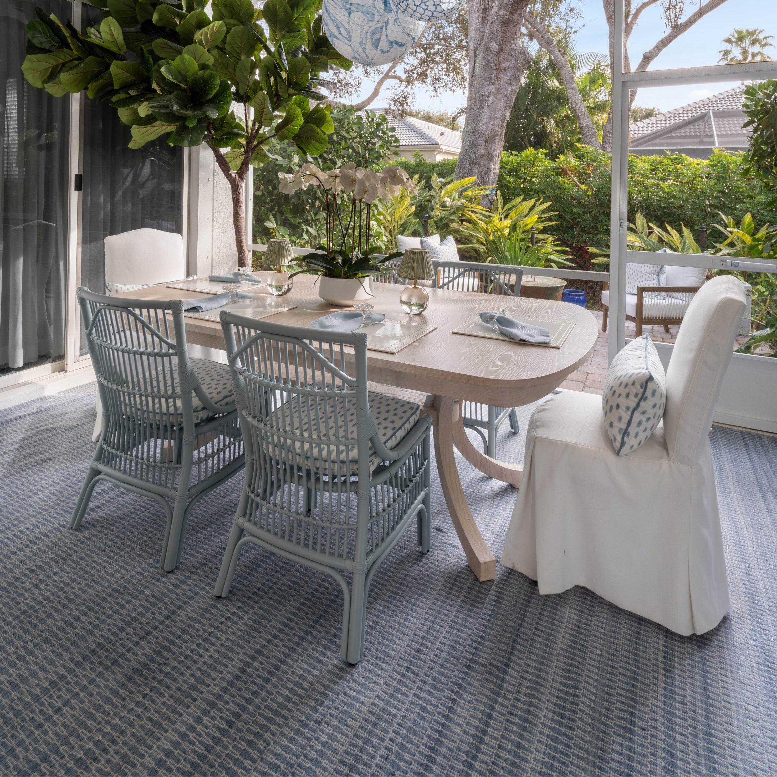 Winston Rattan Dining Chairs (Set of 2)