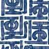 Samburu Wallpaper Sample - Indigo