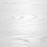 Close up of satin snow white wood sample 